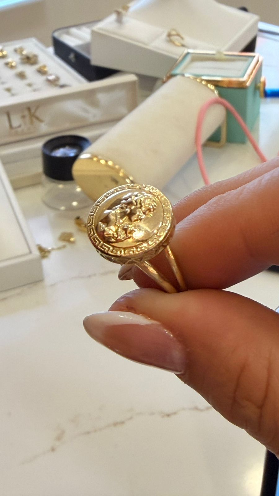 ANILLO CAMAFEO 14K 2.9G T/8.5